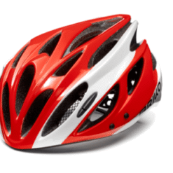 Alternative view of BRIKO KISO HELMET blanco/negro/rojo